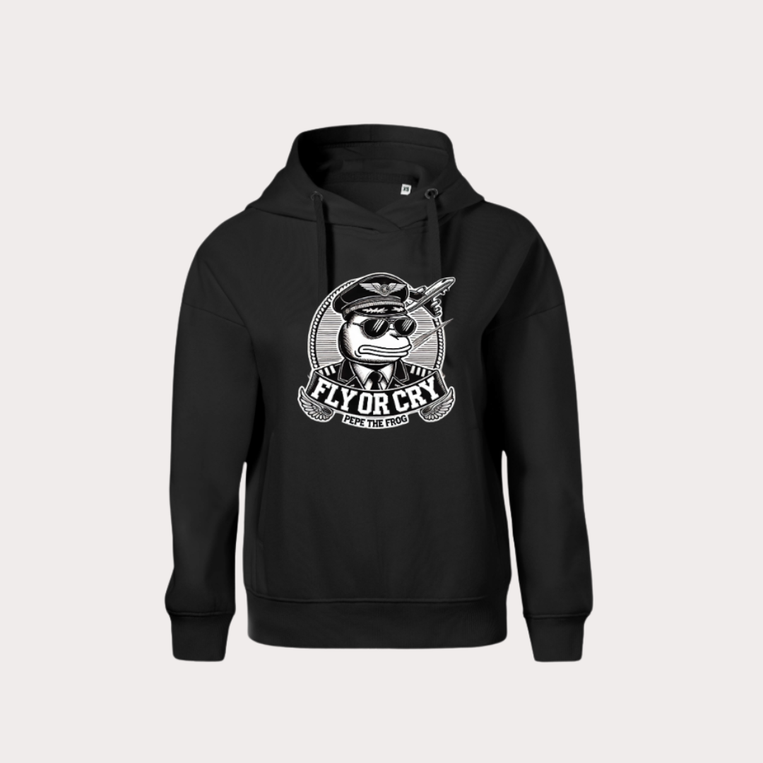 WOMEN’S HOODIE – FLY OR CRY CAPTAIN’S EDITION