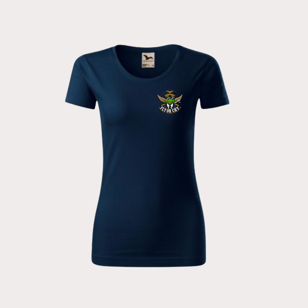 WOMEN’S FLY OR CRY CAPTAIN’S EDITION T-SHIRT