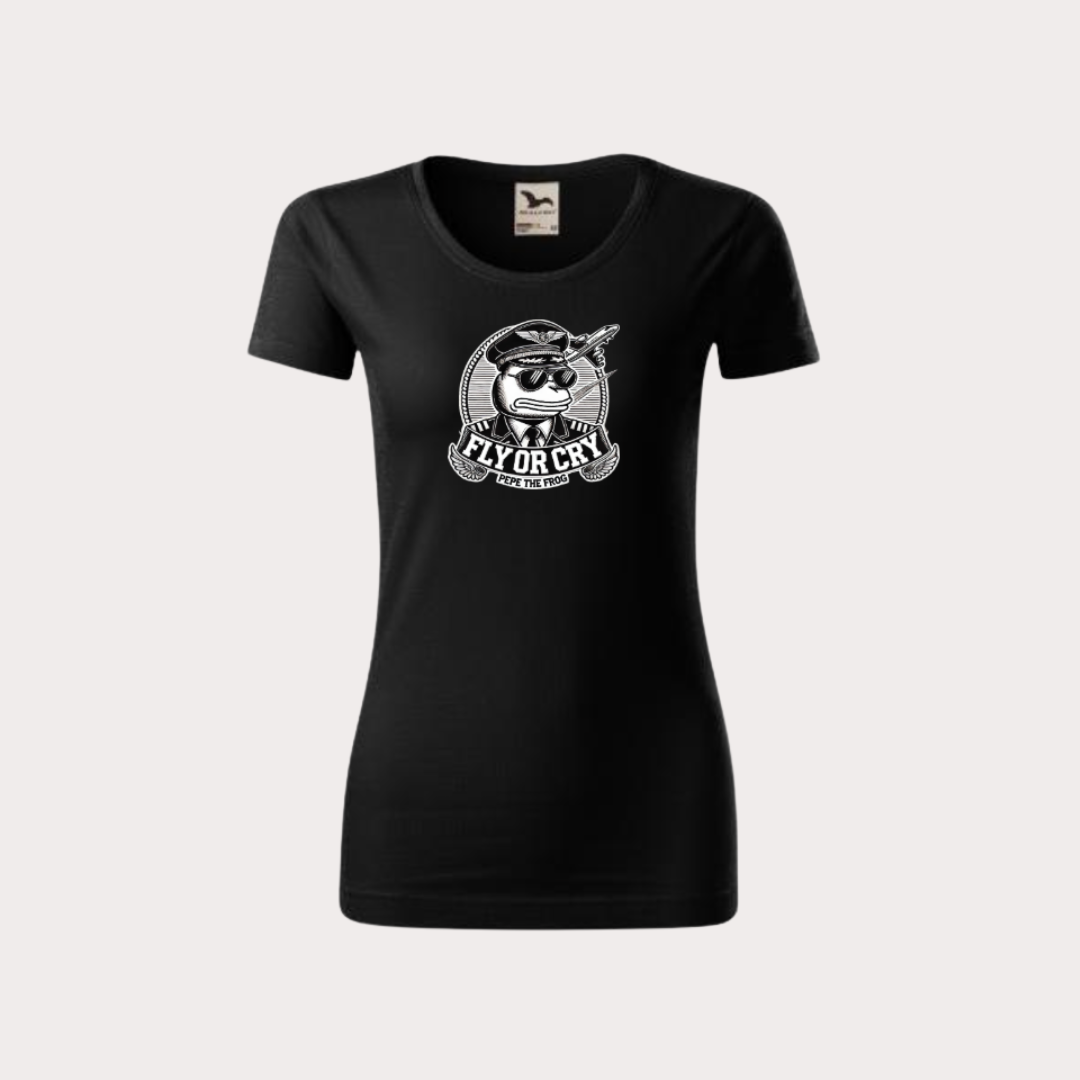 WOMEN’S FLY OR CRY PILOT MODE T-SHIRT