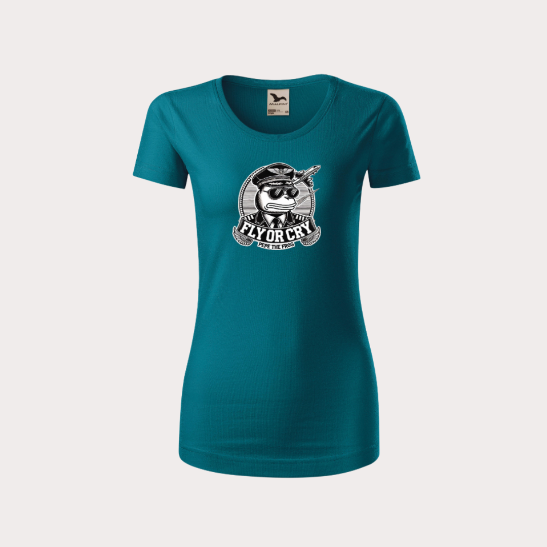 WOMEN’S FLY OR CRY PILOT MODE T-SHIRT