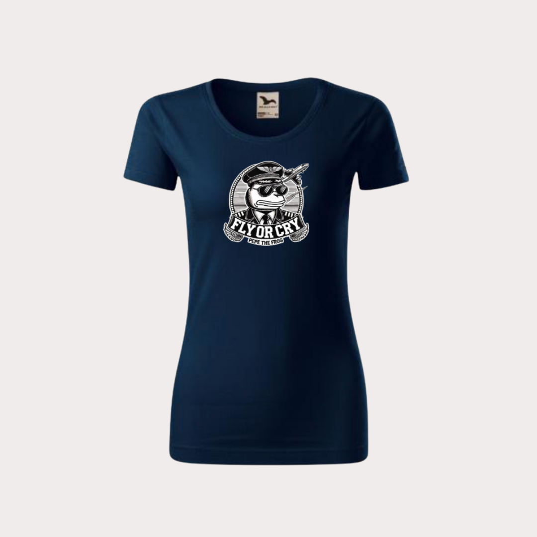 WOMEN’S FLY OR CRY PILOT MODE T-SHIRT